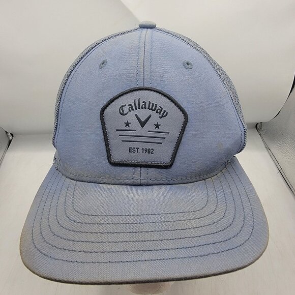 Callaway TPC Tampa Bay Mens Blue Golf Hat Adjustable Snapback Trucker Cap - Picture 1 of 9